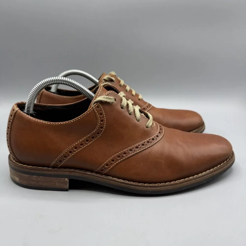 Cole Haan Drake Leather Oxfords Shoes Men's Brown Size 10 M